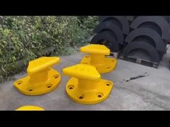 Korosi tahan Cast Iron Mooring Bollards Stabil Kuat Kapal Mooring Dalam Lingkungan yang keras