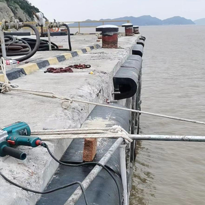 Karet Alam D Type Fender 300H Untuk Kapal Dermaga Besar Laut Tugas Berat