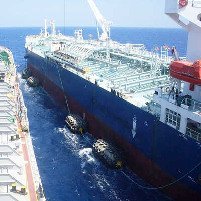 ISO17357-1: 2014 Pneumatic Yokohama Floating Fender Rantai Ban Bersih