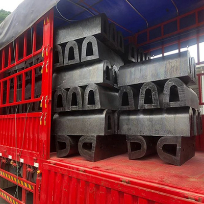 Heavy Duty Dock Rubber D Shape Fender Berth Mooring Sertifikasi PIANC