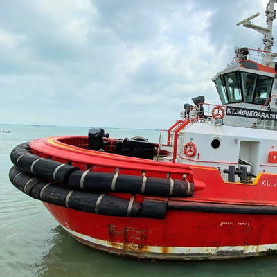 Dermaga Penyerapan Energi Tinggi Rubber Fender Tug Cylindrical Boat Fender