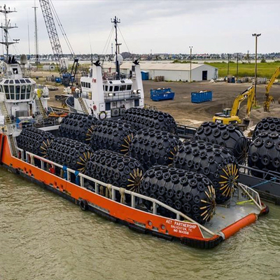 ISO17357-1:2014 Yokohama Rubber Fender Mooring 80kPa 4.5M