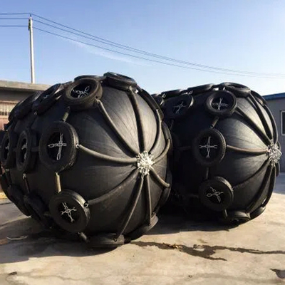 2.5 * 4.0M CTN Pneumatic Rubber Fender ISO17357-1: 2014 Dengan Katup Pengaman