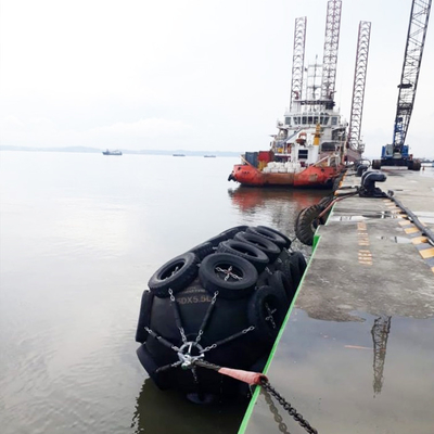 4.5*9.0M Pneumatic Rubber Fender STS Dock Mounted Fender 80kPa ISO17357-1:2014