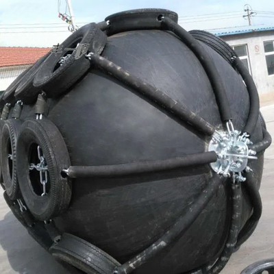 2.0 * 3.5M Floating Pneumatic Rubber Fender 50kPa 80kPa Untuk Docking Kapal