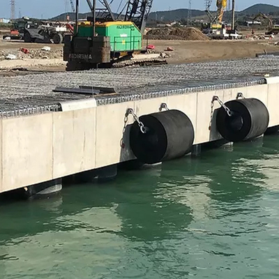 Karet Alam Silinder Fender Perahu Jetty Bumper Untuk Kapal