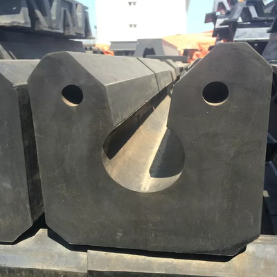 100% Karet Alam Tug Boat Fender PIANC2002 Standar Keyhole Fender