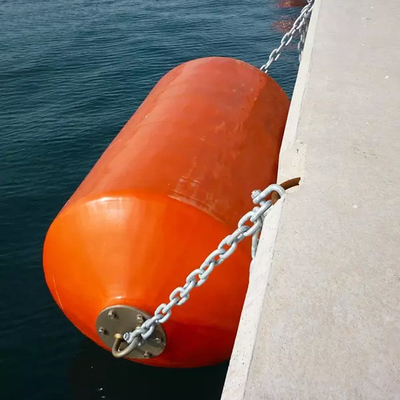 Polyurethane Cover Floating Foam Fender 2.0 * 3.5M Marine Safety Untuk Dock Port