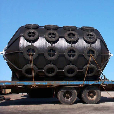 1.5*3.0M Floating Foam Fender Navy Grey Penutup Poliuretan Tahan Aus