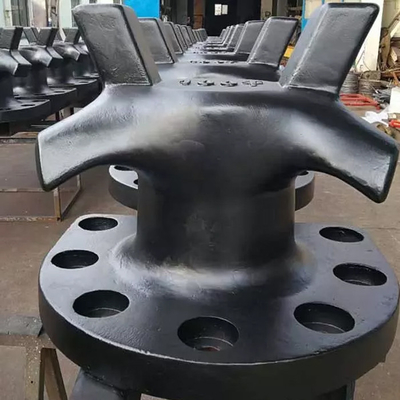 PIANC Standard Mooring Bollards Cast Iron Steel 150 Ton Horn Bollards