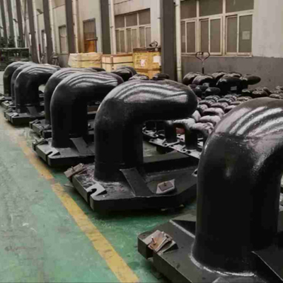 PIANC Standard Mooring Bollards Cast Iron Steel 150 Ton Horn Bollards
