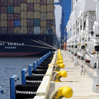 Cast Steel Mooring Dock Bollards PIANC ISO 13797:2020 Standar 50 Ton