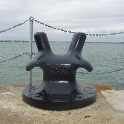 100 Ton Marine Jetty Bollards 450 MPA Horn Staghorn Type