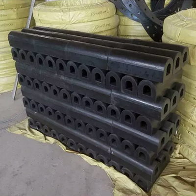 300h D Type Black Rubber Boat Dock Bumper Wear Resisting Marine Port Fender