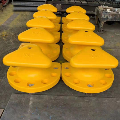 Tahan lama Tee Head Mooring Bollards Marine Cast Iron Qt450 Suku Cadang Kapal Kapal