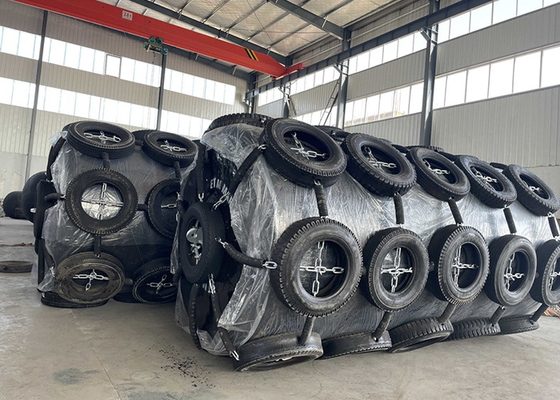 EVA Material Boat Floating Foam Fender Dengan Rantai Ban Net STS STD Operation
