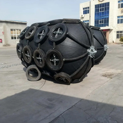 Perlindungan Dermaga Dermaga Kapal Yokohama Rubber Fender 80kpa Pneumatic Inflatable Marine