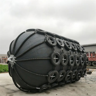 Iso17357 Yokohama Pneumatic Fender Marine Floating Cylinder 50kpa Dengan Korosi Rendah