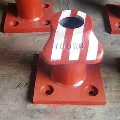 Double Bitt Rope Ship Mooring Bollards Kapasitas Besar