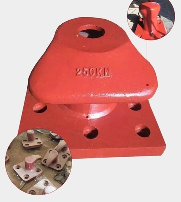 Double Bitt Rope Ship Mooring Bollards Kapasitas Besar
