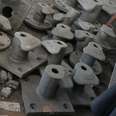 Double Bitt Rope Ship Mooring Bollards Kapasitas Besar