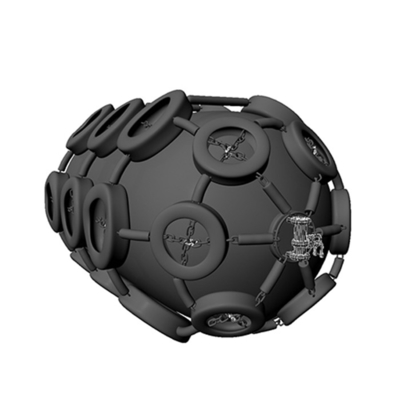 Perlindungan terhadap tabrakan Pneumatic Marine Fenders 50kpa 3.3*6.5m
