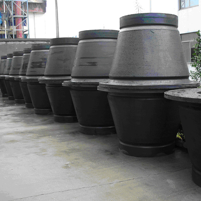 Daya tahan Disesuaikan berbentuk kerucut Dock Fenders Mooring Marine 2000mm