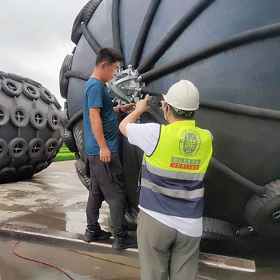 50kPa Pneumatic Rubber Fender ISO17357-1: 2014 Spesifikasi Sertifikat BV