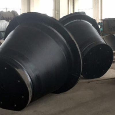 Kapal Heavy Duty Cone Fenders Karet Bumpers Dapat diandalkan untuk mounting plat