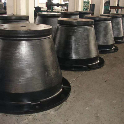 Elastisitas yang sangat baik Fenders Karet Kerucut Kembar Low Maintenance