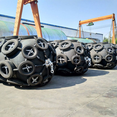 50kpa 80kpa Fender Karet Pneumatik Fender Karet Laut Standar ISO17357