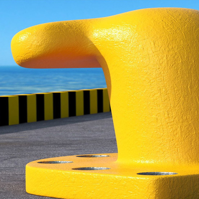Bollard pengaman tinggi yang dapat disesuaikan Bollard permukaan laut anti-seluncur