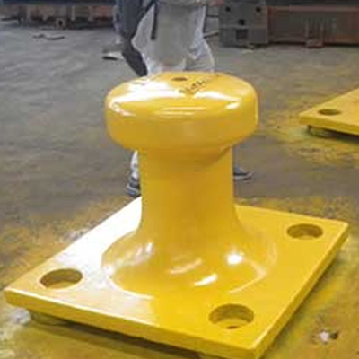 Bollard pelabuhan kapal Bollard besi cor baja untuk tiang berlabuh