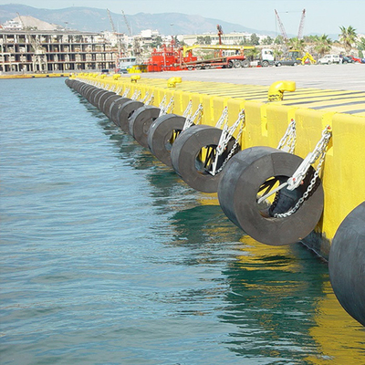 Pelabuhan Marinir Dock Cylindrical Rubber Fenders Bumper PIANC2002