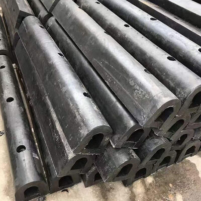 D Tipe Fender Menghemat Ruang Struktur yang Stabil Perawatan sederhana Fender Karet Laut