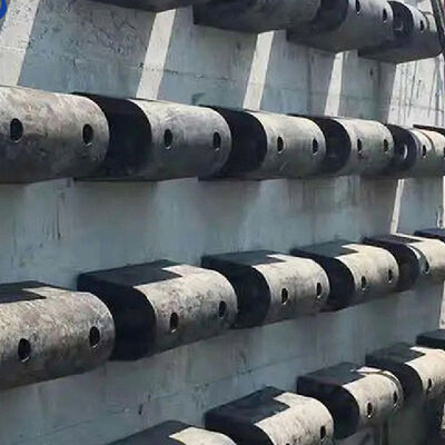 D Type Fenders Tahan Minyak Tahan Korosi Air Laut Ukuran Kustom D Rubber Fenders