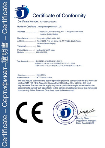 CINA Hongruntong Marine Co., Ltd. Sertifikasi